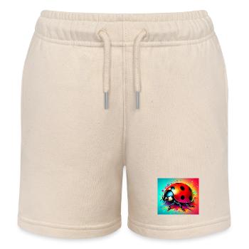 ladybird - Kids Organic Sweat Shorts by Stanley/Stella - soft Ecru - Front