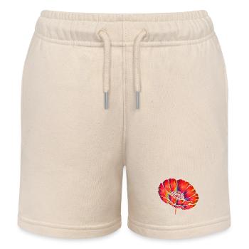 Pop Art néon Pop Art Décor Fleur Couleur - Short de jogging enfant bio Stanley/Stella - écru doux - Devant