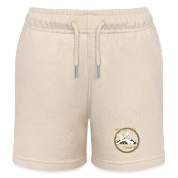 Mountain Flying French Alps - Kids Organic Sweat Shorts by Stanley/Stella - soft Ecru - Front