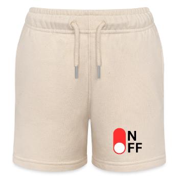 ON / OFF Modus - Kinder Organic Joggingshorts Mini Bolter von Stanley/Stella - Natur - Vorne