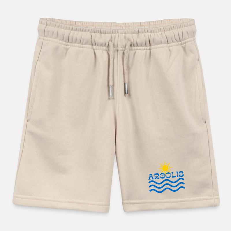 Argolis Sun and Waves Kids Organic Sweat Shorts by Stanley/Stella