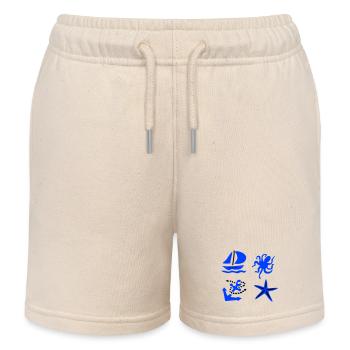 maritime - Kids Organic Sweat Shorts by Stanley/Stella - soft Ecru - Front