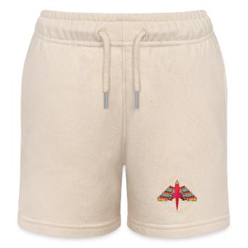 Rafale Stellaire Arc-en-Ciel - Short de jogging enfant bio Stanley/Stella - écru doux - Devant