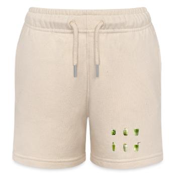 Collection d’art de boissons matcha - Short de jogging enfant bio Stanley/Stella - écru doux - Devant
