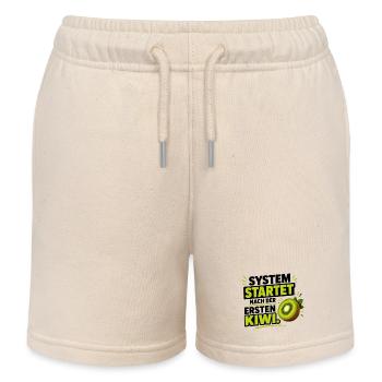 System startet nach der ersten Kiwi - Kinder Organic Joggingshorts Mini Bolter von Stanley/Stella - Natur - Vorne