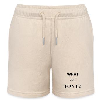 Was zum Teufel?! - Kinder Organic Joggingshorts Mini Bolter von Stanley/Stella - Natur - Vorne