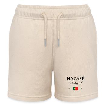 Nazare Portugal Koordinaten Reise Souvenir - Kinder Organic Joggingshorts Mini Bolter von Stanley/Stella - Natur - Vorne