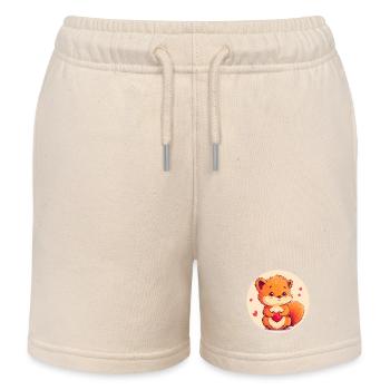 Kuschelige Zuneigung - Kinder Organic Joggingshorts Mini Bolter von Stanley/Stella - Natur - Vorne