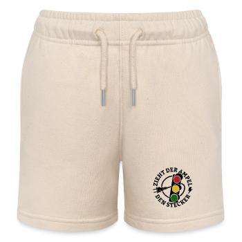 Zieht der Ampel den Stecker - Spruch - Kinder Organic Joggingshorts Mini Bolter von Stanley/Stella - Natur - Vorne