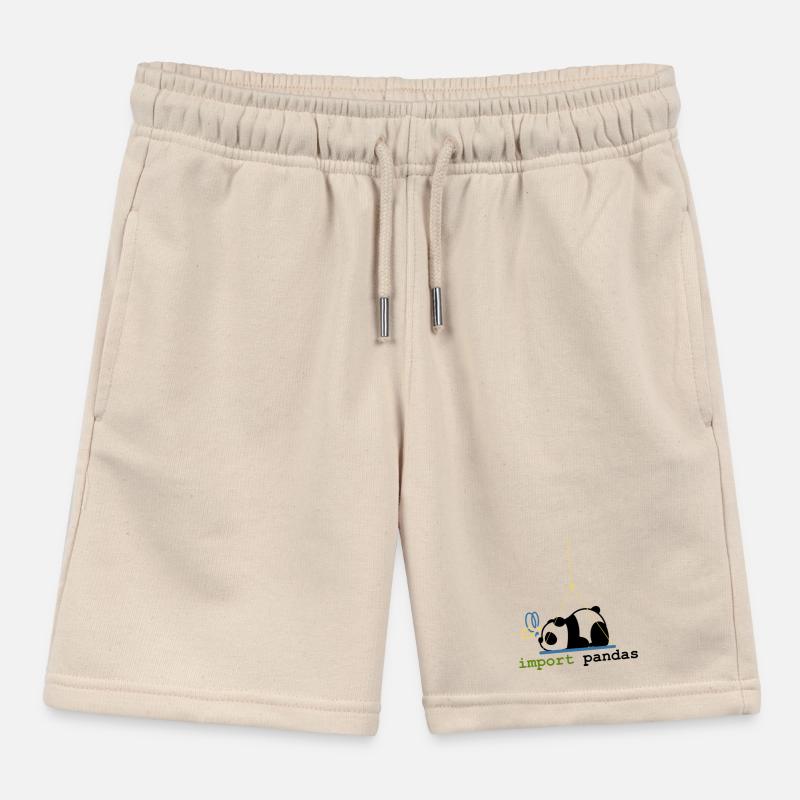 Python Jokes Import Pandas Programming Kids Organic Sweat Shorts by Stanley/Stella