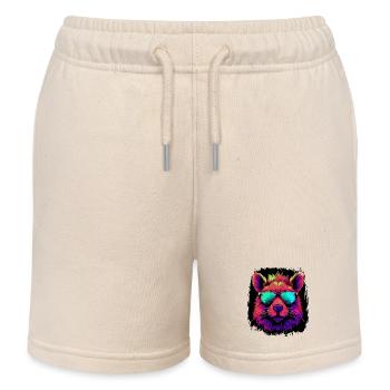 present birthday present idea pet - Kinder Organic Joggingshorts Mini Bolter von Stanley/Stella - Natur - Vorne