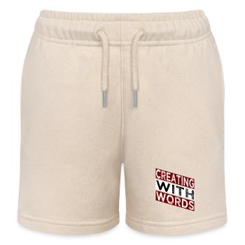 fostering creativity joke writing tips - Kids Organic Sweat Shorts by Stanley/Stella - soft Ecru - Front