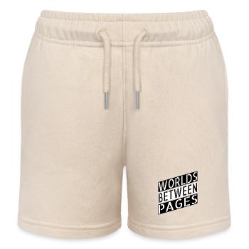 Escaping Routine Escaping Reality Reading Culture - Kids Organic Sweat Shorts by Stanley/Stella - soft Ecru - Front