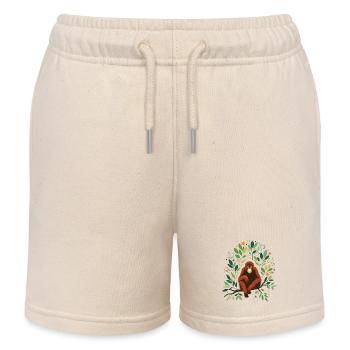 Orang-outan - Short de jogging enfant bio Stanley/Stella - écru doux - Devant