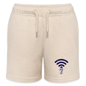 Espace wifi astronaute - Short de jogging enfant bio Stanley/Stella - écru doux - Devant