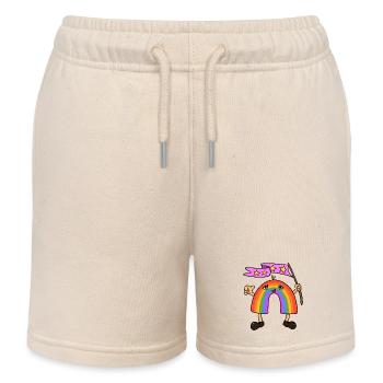 Regenbogen - Kinder Organic Joggingshorts Mini Bolter von Stanley/Stella - Natur - Vorne