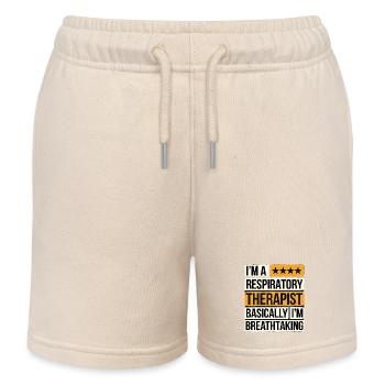 Respiratory Therapist I'm Breathtaking 10 - Kinder Organic Joggingshorts Mini Bolter von Stanley/Stella - Natur - Vorne