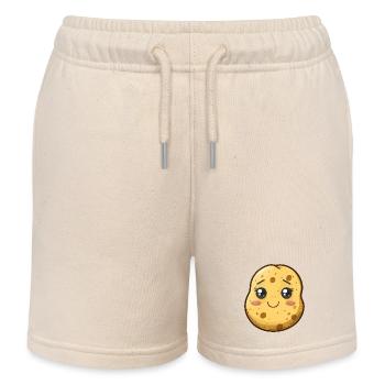 Kawaii Anime Kartoffel - Kinder Organic Joggingshorts Mini Bolter von Stanley/Stella - Natur - Vorne