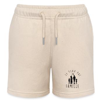 Ich kann nicht, ich habe Familie. - Kinder Organic Joggingshorts Mini Bolter von Stanley/Stella - Natur - Vorne