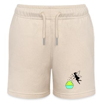 Frais d’arriéré - Short de jogging enfant bio Stanley/Stella - écru doux - Devant