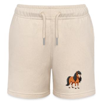 Shetlandpony-Rolle - Kinder Organic Joggingshorts Mini Bolter von Stanley/Stella - Natur - Vorne