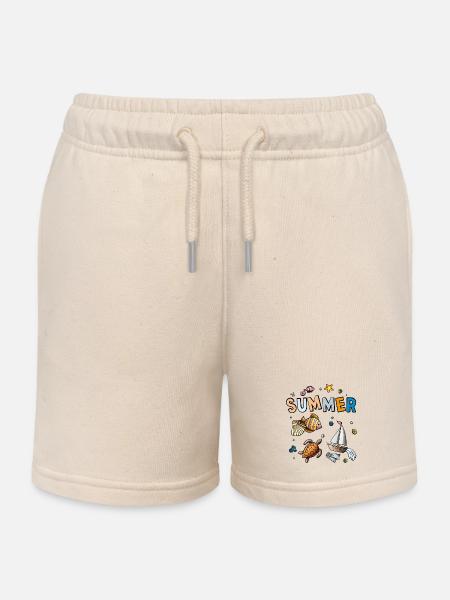 Summer Holiday - Kinder Organic Joggingshorts Mini Bolter von Stanley/Stella - Natur