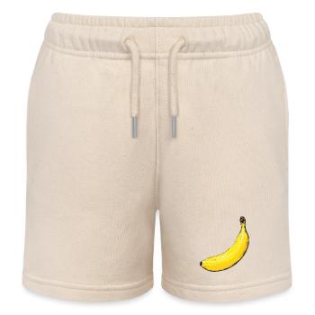 Banane - Short de jogging enfant bio Stanley/Stella - écru doux - Devant