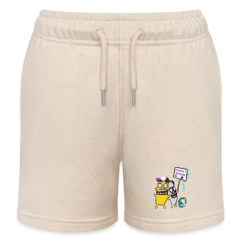 Écolier Enfant - Short de jogging enfant bio Stanley/Stella - écru doux - Devant