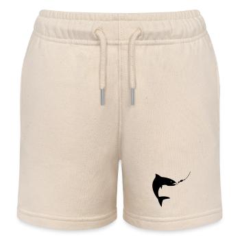 angling - Kids Organic Sweat Shorts by Stanley/Stella - soft Ecru - Front