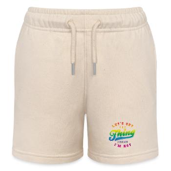 Lass eins klar sein, ich bin nicht gerade - Kinder Organic Joggingshorts Mini Bolter von Stanley/Stella - Natur - Vorne