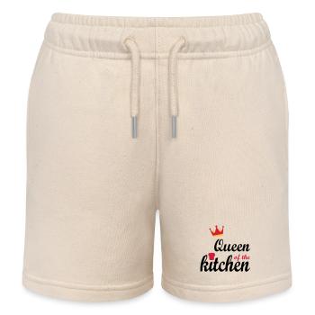 cooking - Kids Organic Sweat Shorts by Stanley/Stella - soft Ecru - Front