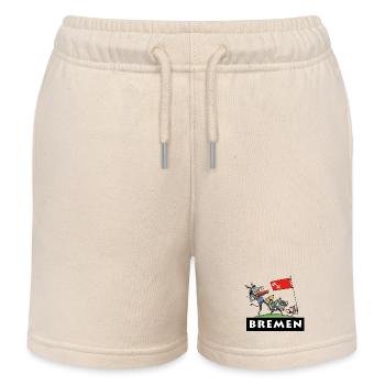 Bremen Stadt Musikanten  - Kinder Organic Joggingshorts Mini Bolter von Stanley/Stella - Natur - Vorne