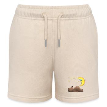 Doux ours - Short de jogging enfant bio Stanley/Stella - écru doux - Devant