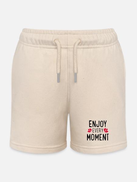 Des phrases drôles - Short de jogging enfant bio Stanley/Stella - écru doux