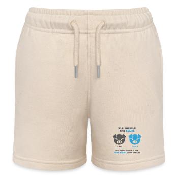 Cochon d’alimentation, Cochon gland - Short de jogging enfant bio Stanley/Stella - écru doux - Devant