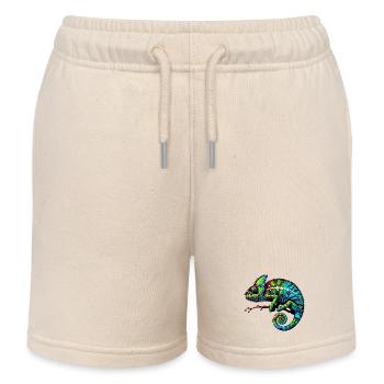 Caméléon - Short de jogging enfant bio Stanley/Stella - écru doux - Devant