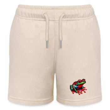 Frog - Kids Organic Sweat Shorts by Stanley/Stella - soft Ecru - Front
