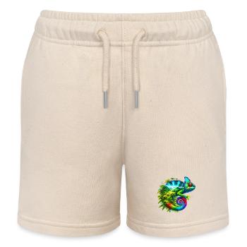 Caméléon - Short de jogging enfant bio Stanley/Stella - écru doux - Devant