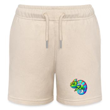 Caméléon - Short de jogging enfant bio Stanley/Stella - écru doux - Devant