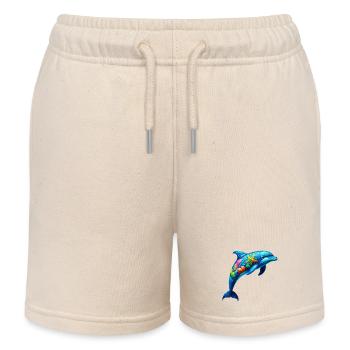 Dauphin - Short de jogging enfant bio Stanley/Stella - écru doux - Devant