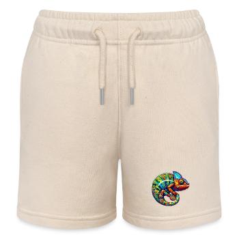Chamäleon - Kinder Organic Joggingshorts Mini Bolter von Stanley/Stella - Natur - Vorne