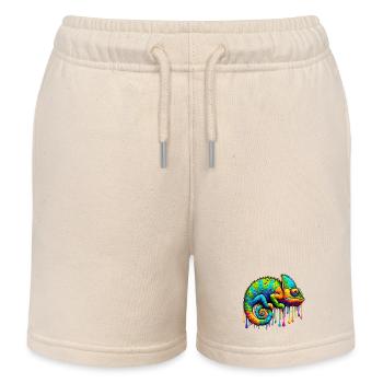 Chamäleon - Kinder Organic Joggingshorts Mini Bolter von Stanley/Stella - Natur - Vorne