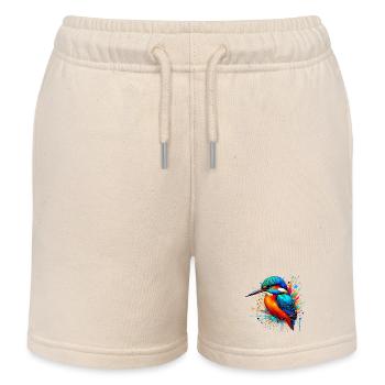 Martin-pêcheur - Short de jogging enfant bio Stanley/Stella - écru doux - Devant