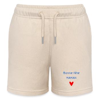 ALLES GUTE ZUM GEBURTSTAG. SCHÖNEN MUTTERTAG. MAMA. MUTTERTAG - Kinder Organic Joggingshorts Mini Bolter von Stanley/Stella - Natur - Vorne