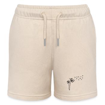 Schwarzer Löwenzahn im Wind - Kinder Organic Joggingshorts Mini Bolter von Stanley/Stella - Natur - Vorne