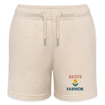 Best Grandma - Kids Organic Sweat Shorts by Stanley/Stella - soft Ecru - Front