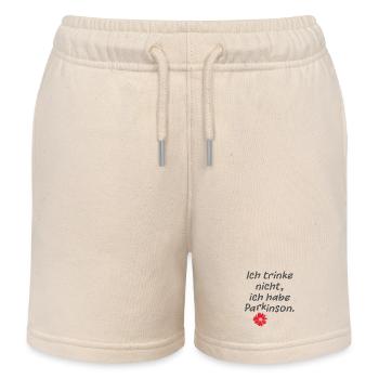 Ich trinke nicht, ich habe Parkinson. - Kinder Organic Joggingshorts Mini Bolter von Stanley/Stella - Natur - Vorne