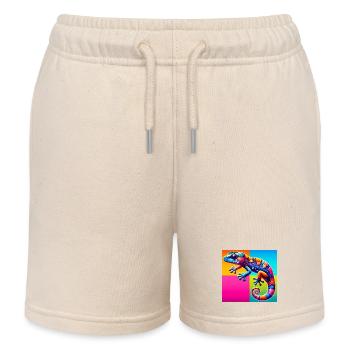 Gecko - Kinder Organic Joggingshorts Mini Bolter von Stanley/Stella - Natur - Vorne