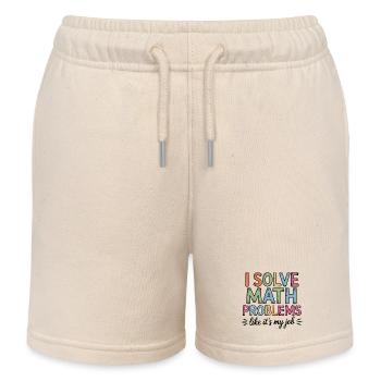Ich Löse Matheprobleme Wie Ein Job Mathelehrer - Kinder Organic Joggingshorts Mini Bolter von Stanley/Stella - Natur - Vorne