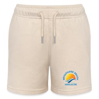 Semaphore Beach Adelaide Sunset - Kids Organic Sweat Shorts by Stanley/Stella - soft Ecru - Front